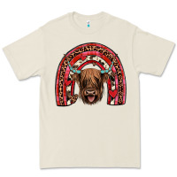 Bone valentines highland cow rainbow Premium Tee - JahusDesignShop