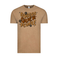Vintage Coffee doggos over people Vintage Tee - MaliasSmallBusiness