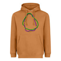 Meerkat mardi gras beads Heavyweight Hoodie - CowGirlArtShop