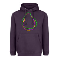 Plum mardi gras beads Heavyweight Hoodie - CowGirlArtShop