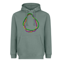 Sage mardi gras beads Heavyweight Hoodie - CowGirlArtShop