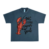 Midnight Navy got a little cajun in my soul Urban Heavy Tee - MaliasSmallBusiness