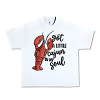 White got a little cajun in my soul Urban Heavy Tee - MaliasSmallBusiness