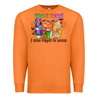 Carrot hocus pocus i need coffee to focus Premium Sweatshirt - CowGirlArtShop