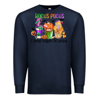 Navy hocus pocus i need coffee to focus Premium Sweatshirt - CowGirlArtShop