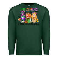 Sports Green hocus pocus i need coffee to focus Premium Sweatshirt - CowGirlArtShop