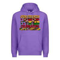 Purple juneteenth celebrating black freedom Premium Hoodie - CowGirlArtShop