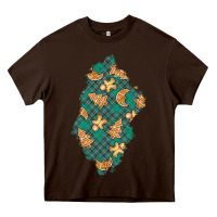 Chocolate Brown christmas gingerbread cookies patch Heavy Core Tee - BundleAndBundleShop