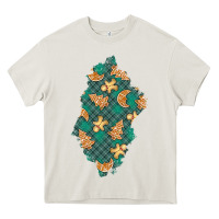 Cream christmas gingerbread cookies patch Heavy Core Tee - BundleAndBundleShop