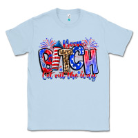 Dusty Blue boom bitch get out the way Classic Tee - CowhideDigitalArt