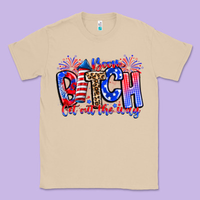 Boom Bitch Get Out The Way Classic Tee Designed By Cowhidedigitalart