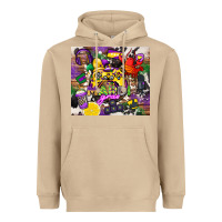 Mushroom mardi gras gamer Heavyweight Hoodie - CowGirlArtShop