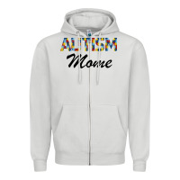 Dove Grey Autism mom Zipper Hoodie - Bettercallsaul