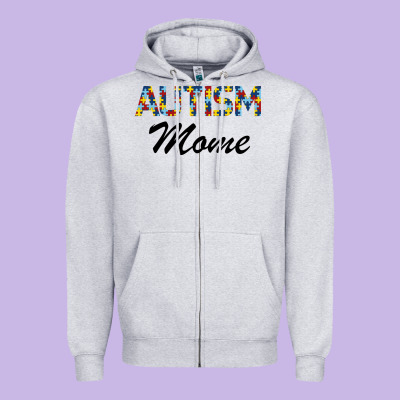 Autism Mom Zipper Hoodie Designed By Bettercallsaul