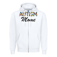 White Autism mom Zipper Hoodie - Bettercallsaul