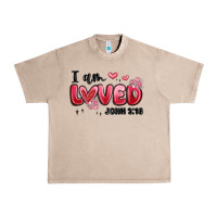 French Oak i am loved john 3 16 Urban Heavy Tee - MaliasSmallBusiness