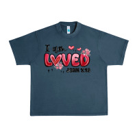 Midnight Navy i am loved john 3 16 Urban Heavy Tee - MaliasSmallBusiness