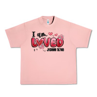 Salmon i am loved john 3 16 Urban Heavy Tee - MaliasSmallBusiness