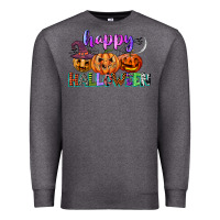 Charcoal Heather happy halloween Premium Sweatshirt - CowGirlArtShop