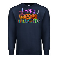 Navy happy halloween Premium Sweatshirt - CowGirlArtShop