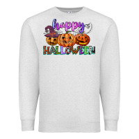 Oatmeal Heather happy halloween Premium Sweatshirt - CowGirlArtShop