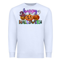White happy halloween Premium Sweatshirt - CowGirlArtShop