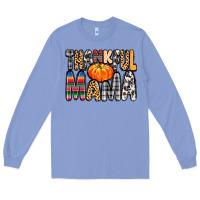Colony Blue Thankful Mama Long Sleeve Tee - MaliasSmallBusiness
