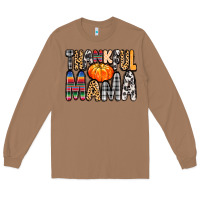 Toasted Coconut Thankful Mama Long Sleeve Tee - MaliasSmallBusiness