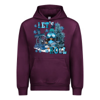 Mauve Wine let's roll Urban Hoodie - FaDigitalArtStudio