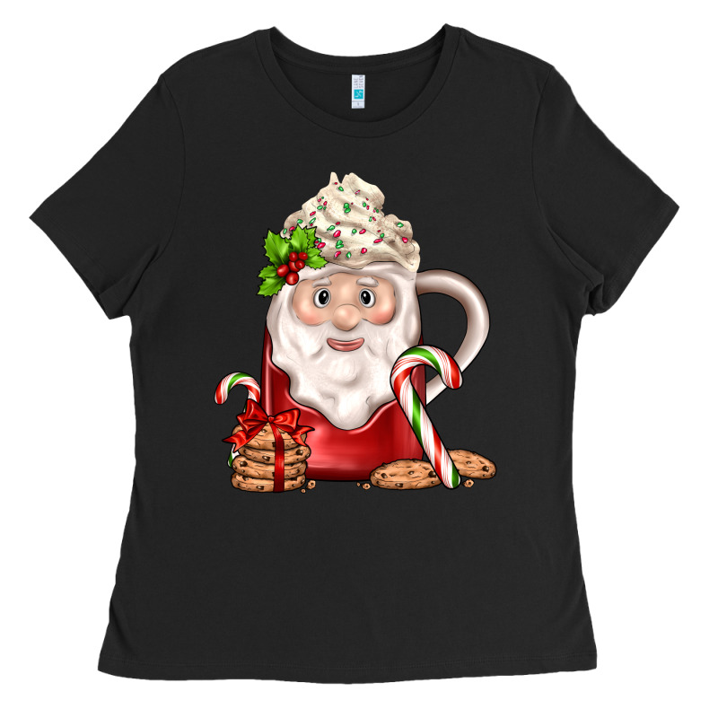 Santa Coffee Ladies Tee by JahusDesignShop | Teevron