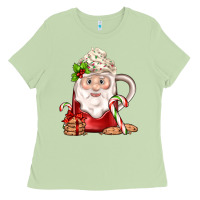 Matcha santa coffee Ladies Tee - JahusDesignShop