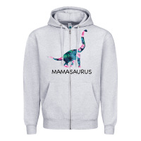 Heather Grey Mamasaurus Dinosaur Zipper Hoodie - Bettercallsaul