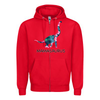 Red Mamasaurus Dinosaur Zipper Hoodie - Bettercallsaul