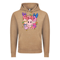 Vintage Coffee soft pink easter Vintage Hoodie - MaliasSmallBusiness