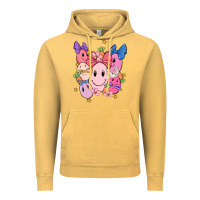 Vintage Mustard soft pink easter Vintage Hoodie - MaliasSmallBusiness