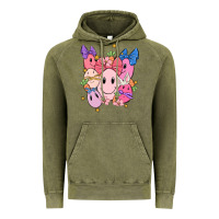 Vintage Olive soft pink easter Vintage Hoodie - MaliasSmallBusiness
