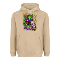Mushroom mardi gras gnomies truck Heavyweight Hoodie - CowGirlArtShop