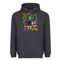 Smoke mardi gras gnomies truck Heavyweight Hoodie - CowGirlArtShop