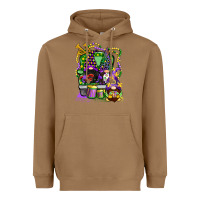 Toasted Coconut mardi gras gnomies truck Heavyweight Hoodie - CowGirlArtShop