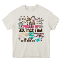 Cream i am proud of all that i am Heavy Core Tee - Artiststas