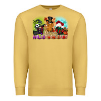 Antique Gold happy hallothanksmas gnomes Premium Sweatshirt - CowGirlArtShop