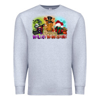 Heather Grey happy hallothanksmas gnomes Premium Sweatshirt - CowGirlArtShop