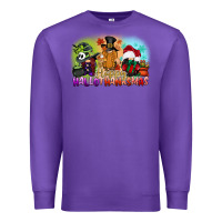 Purple happy hallothanksmas gnomes Premium Sweatshirt - CowGirlArtShop