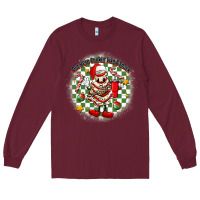 Burgundy boojee christmas cake with belt bag Long Sleeve Tee - MaliasSmallBusiness