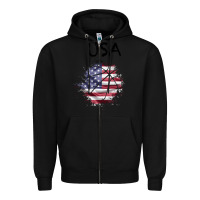 Black USA Zipper Hoodie - Bettercallsaul
