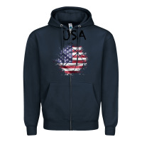 Navy USA Zipper Hoodie - Bettercallsaul