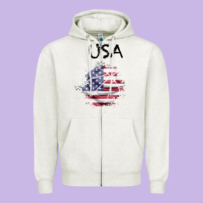 Usa Zipper Hoodie Designed By Bettercallsaul