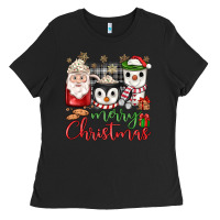 Black merry Christmas coffee Ladies Tee - JahusDesignShop