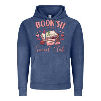 Vintage Denim bookish lover social club Vintage Hoodie - MaliasSmallBusiness