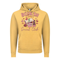 Vintage Mustard bookish lover social club Vintage Hoodie - MaliasSmallBusiness